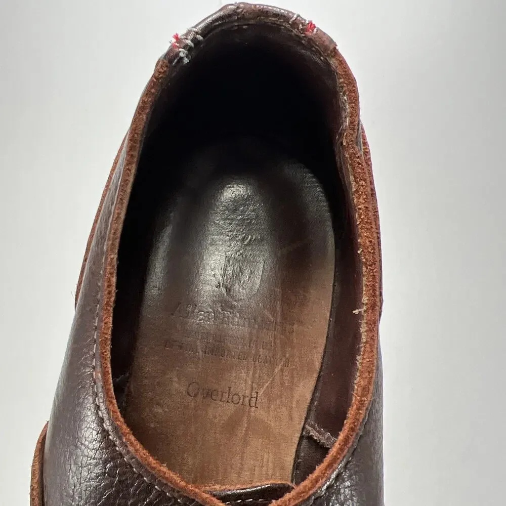 Allen Edmonds Overlord Cap Toe Oxford Dress Shoes Brown Leather Mens 7.5D USA
